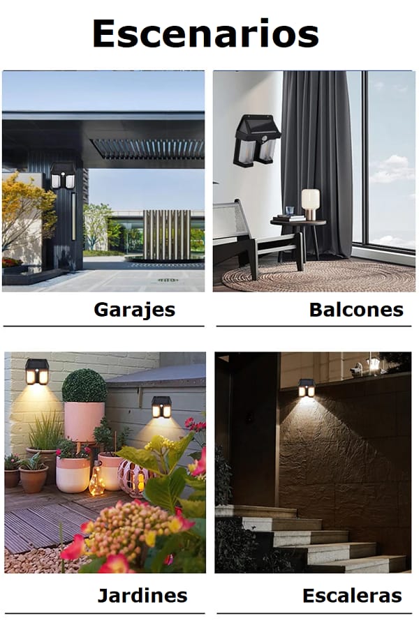 Luz De Pared De Tungsteno Solar